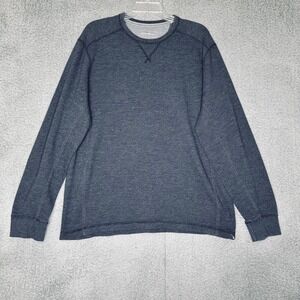 Eddie Bauer Men's Long Sleeve Crew Neck Pullover Sweater Charcoal Gray Size L